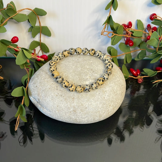 Jasper Dalmatian, Healing Bracelet.