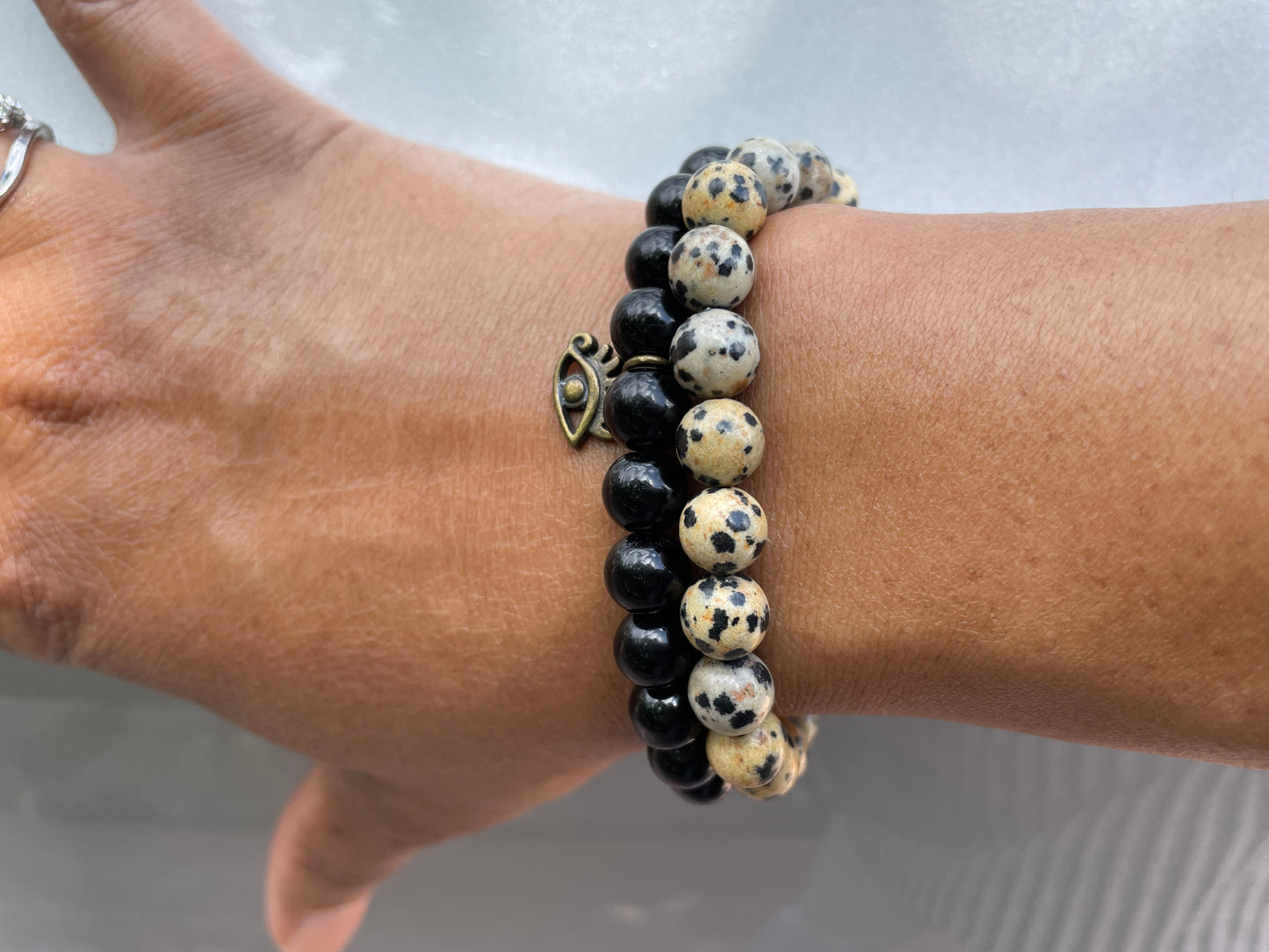 Jasper Dalmatian, Healing Bracelet.