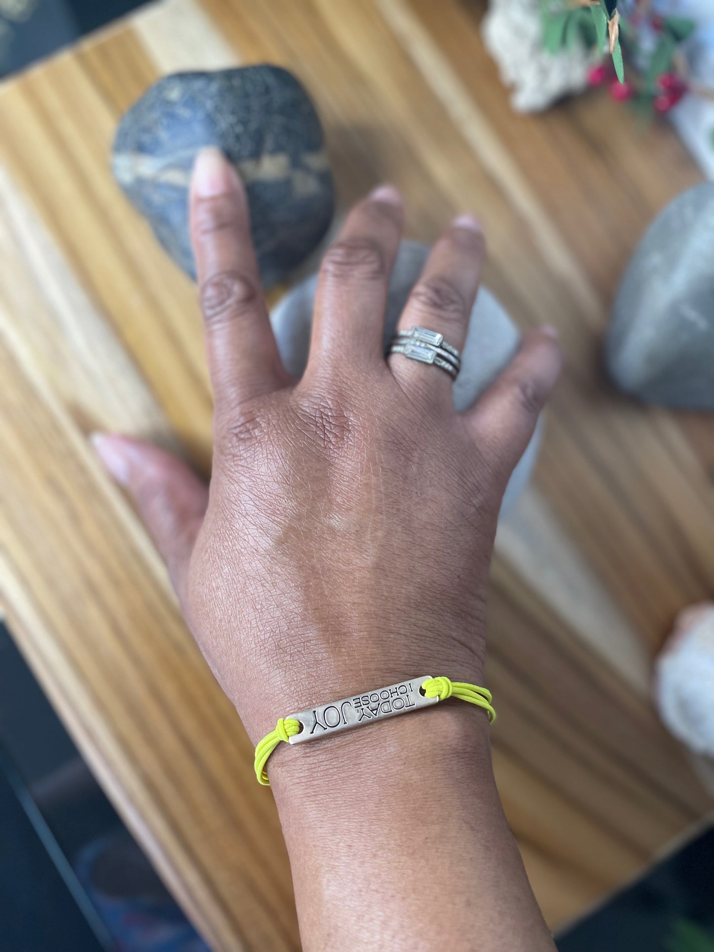Today I Choose Joy, Antique Metal Inspirational Quoted Bracelet.