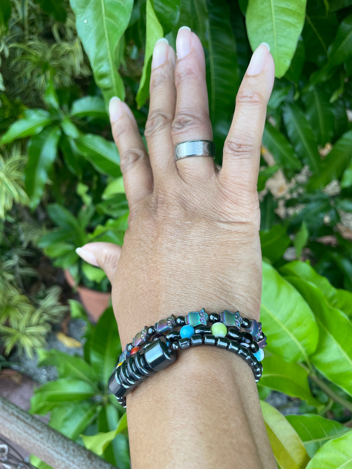 Owl Hematite, Healing Bracelet.
