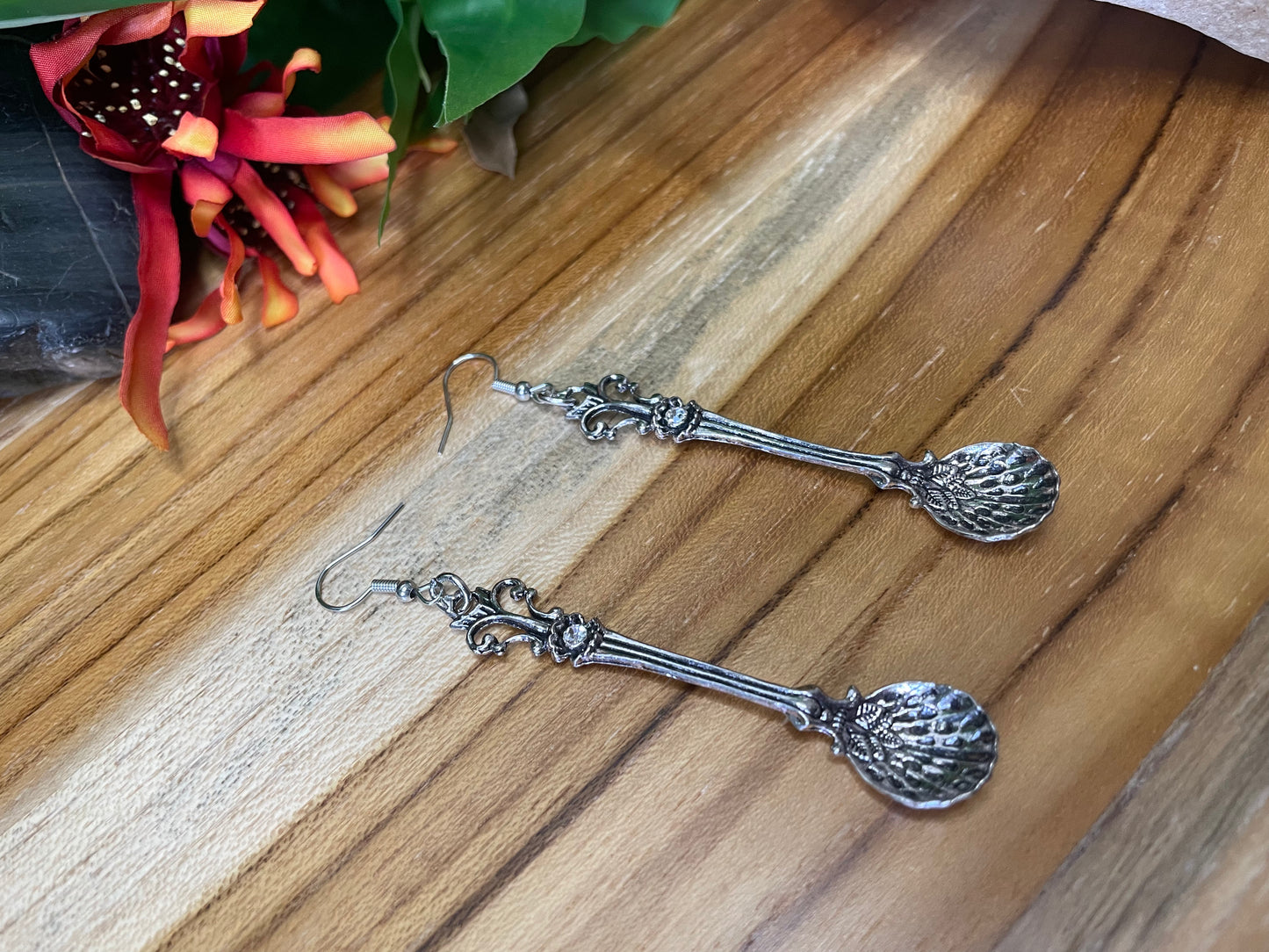 Spoon Silver Earrings.
