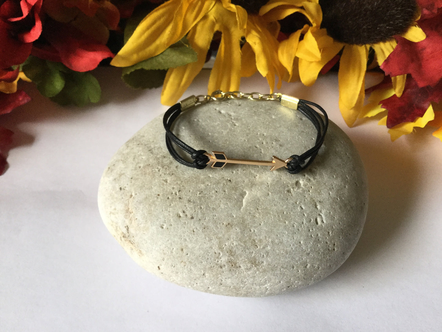 Arrow, Antique Metal Inspirational Quoted Bracelet. Hemp