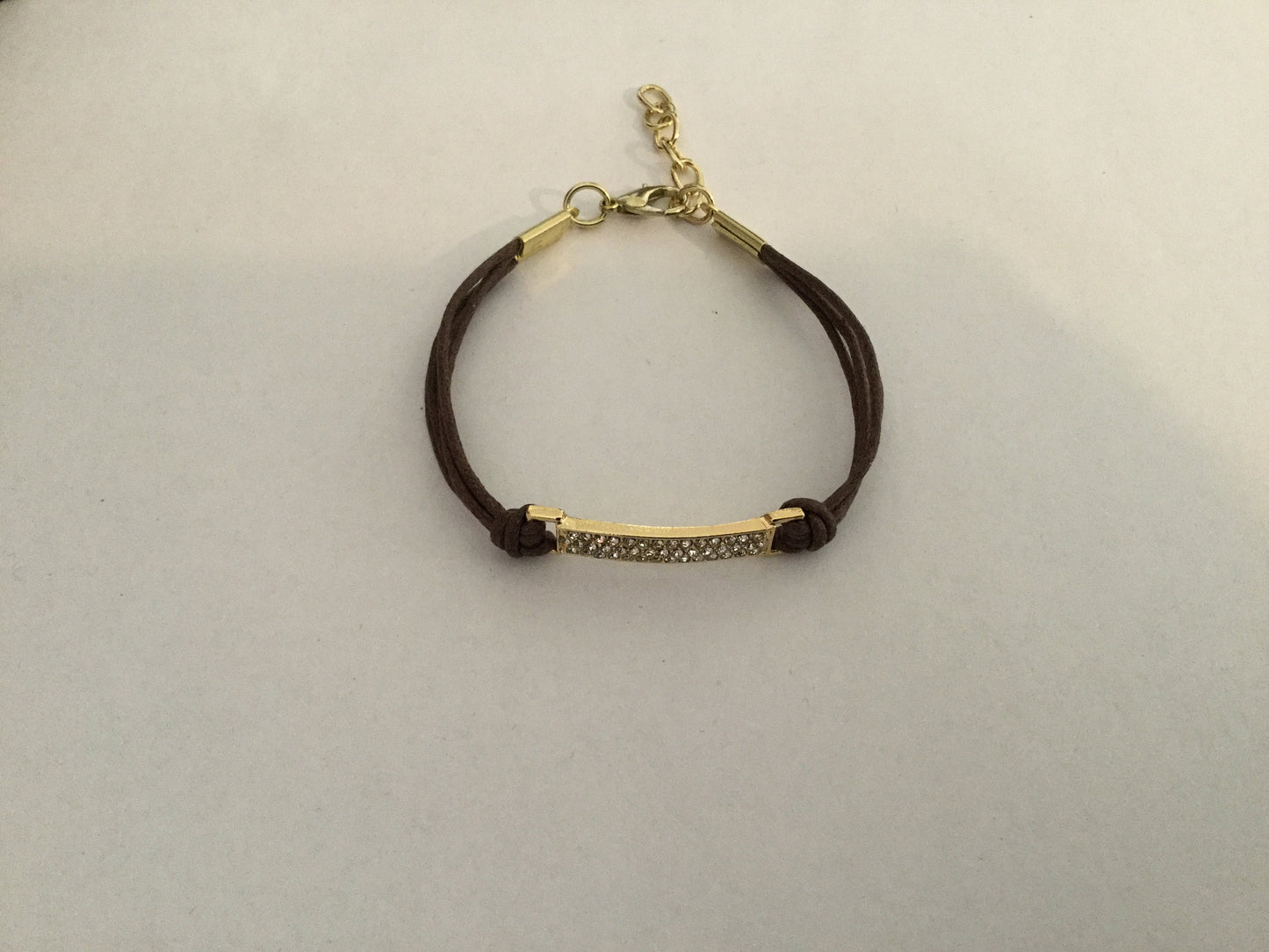 Buckle, Brown Hemp, Gold Metal Inspirational Bracelet.