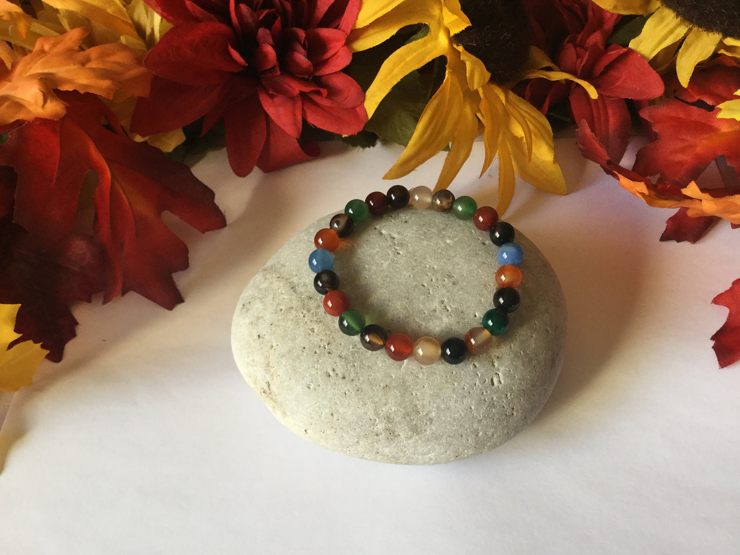 Agate Stone “Multi Color” , Healing Bracelet.