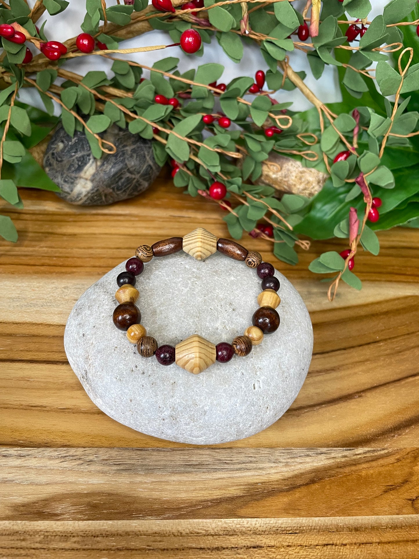 Natural Wood, Healing Bracelet.