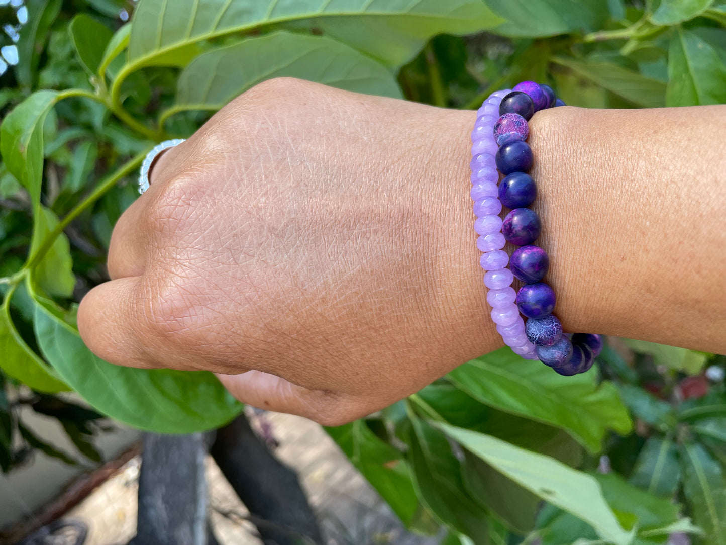 Agate Stone “Purple” , Healing Bracelet.