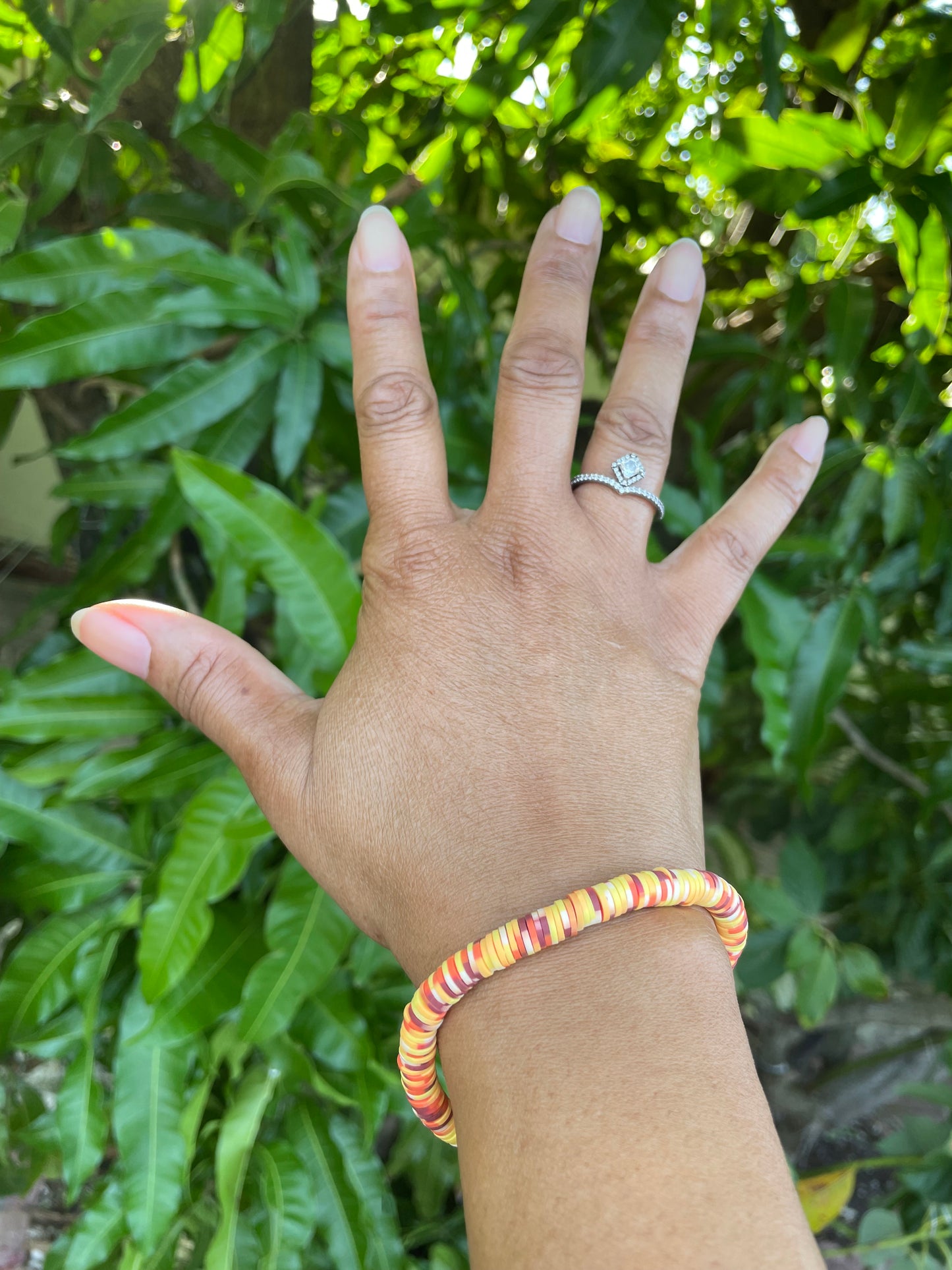 Clay, Yellow Multi Colors,  Healing Bracelet.