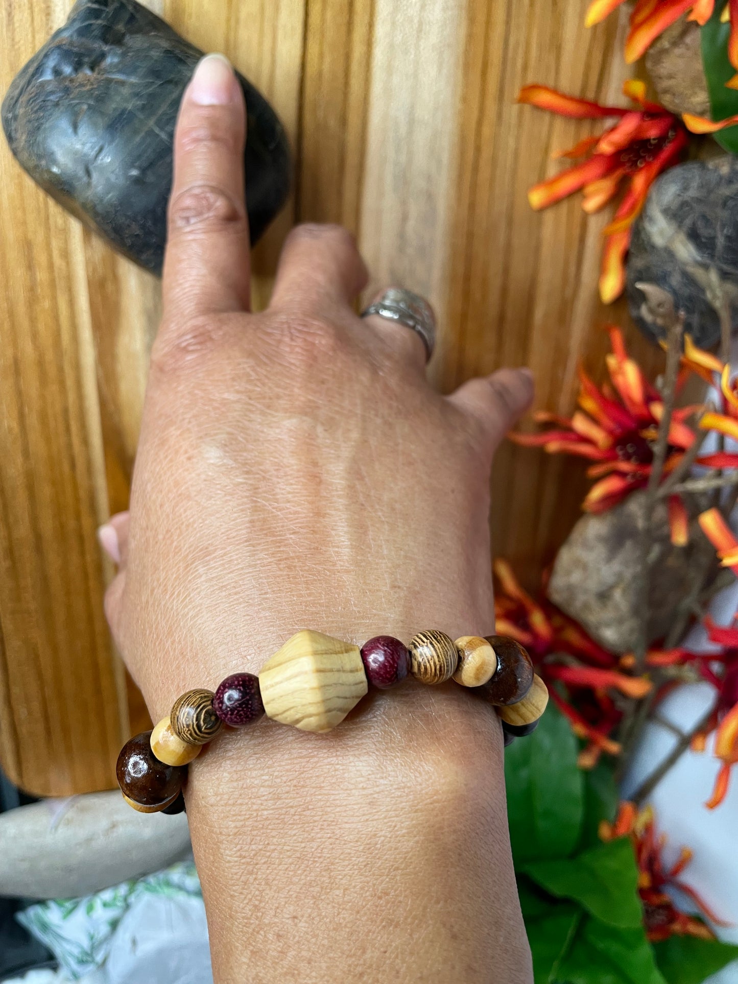 Natural Wood, Healing Bracelet.
