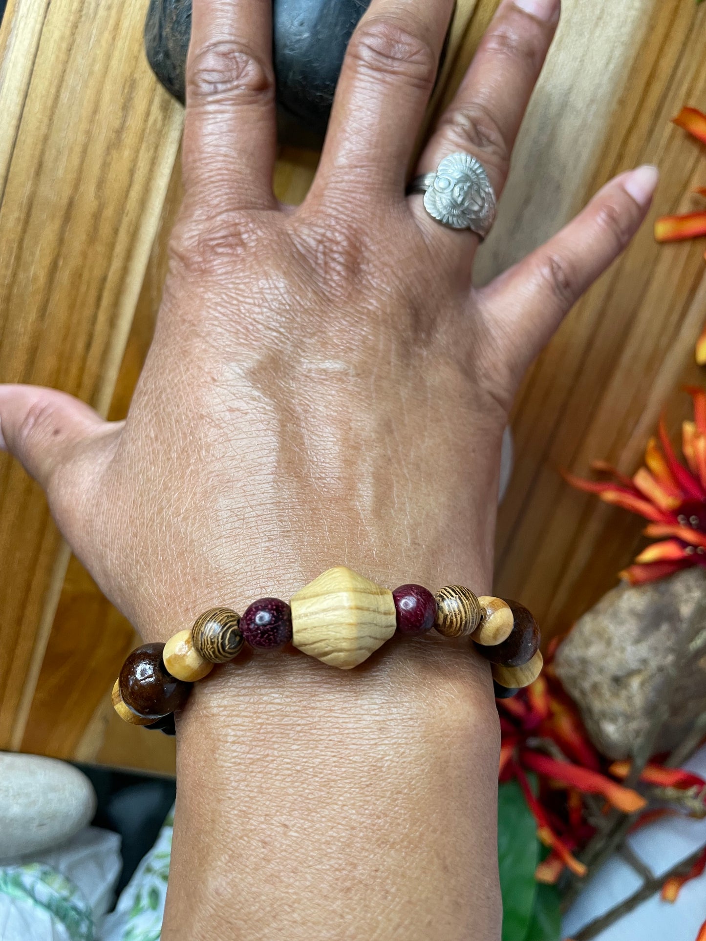 Natural Wood, Healing Bracelet.
