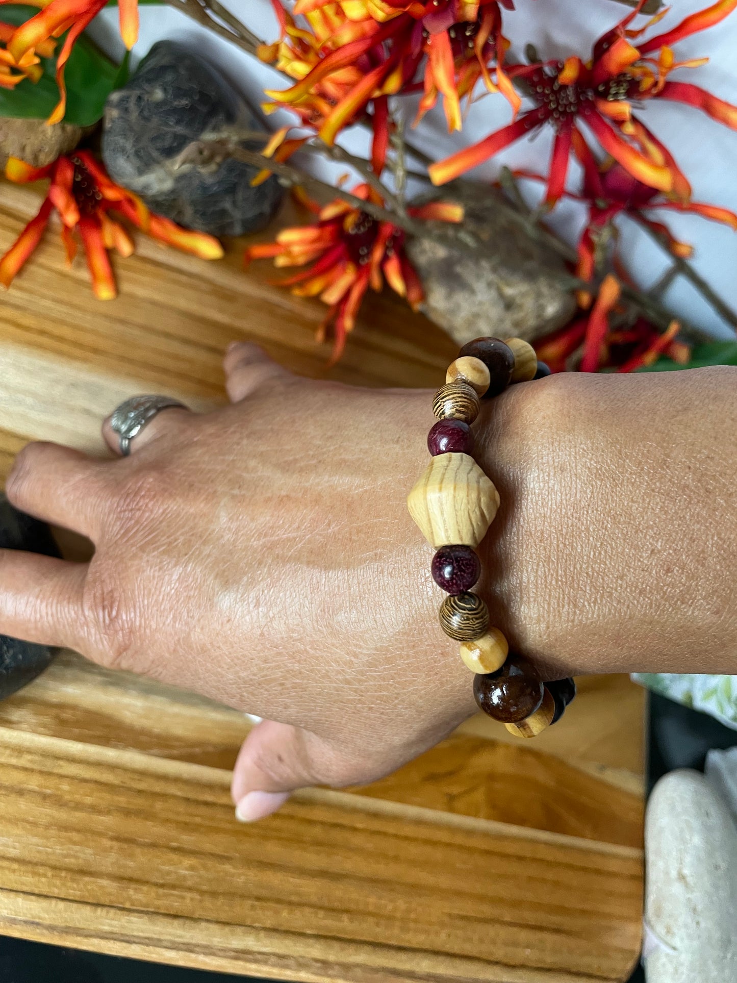 Natural Wood, Healing Bracelet.