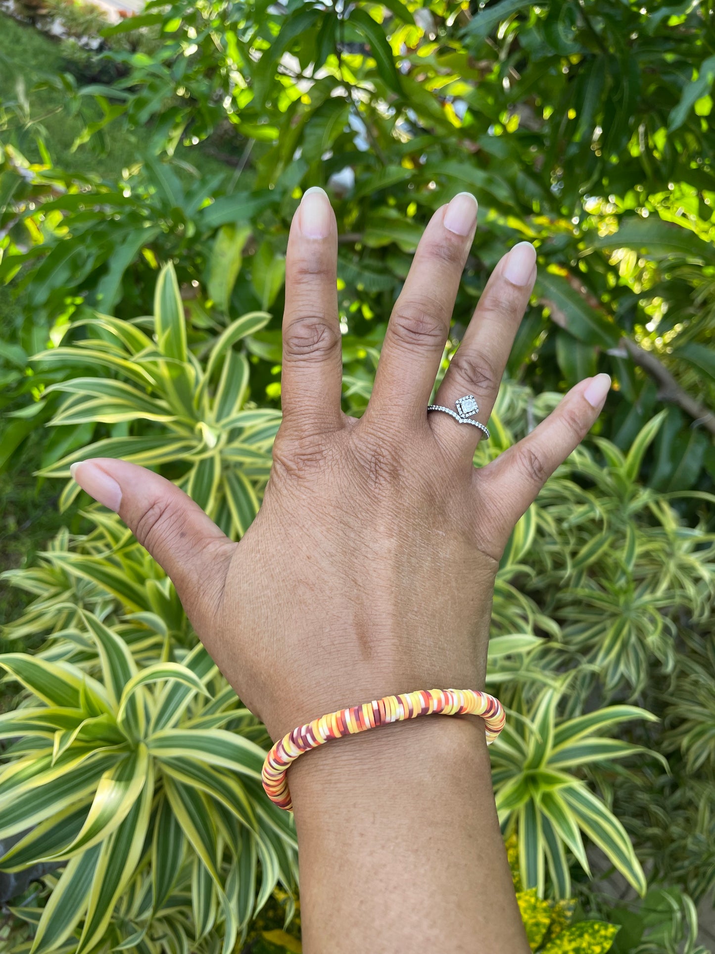 Clay, Yellow Multi Colors,  Healing Bracelet.