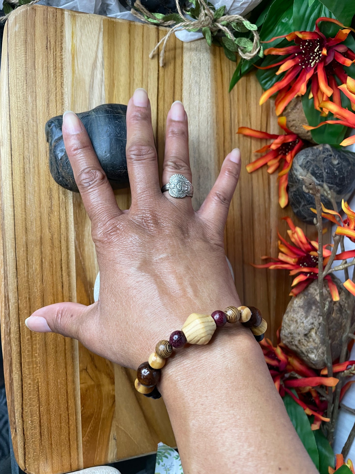 Natural Wood, Healing Bracelet.