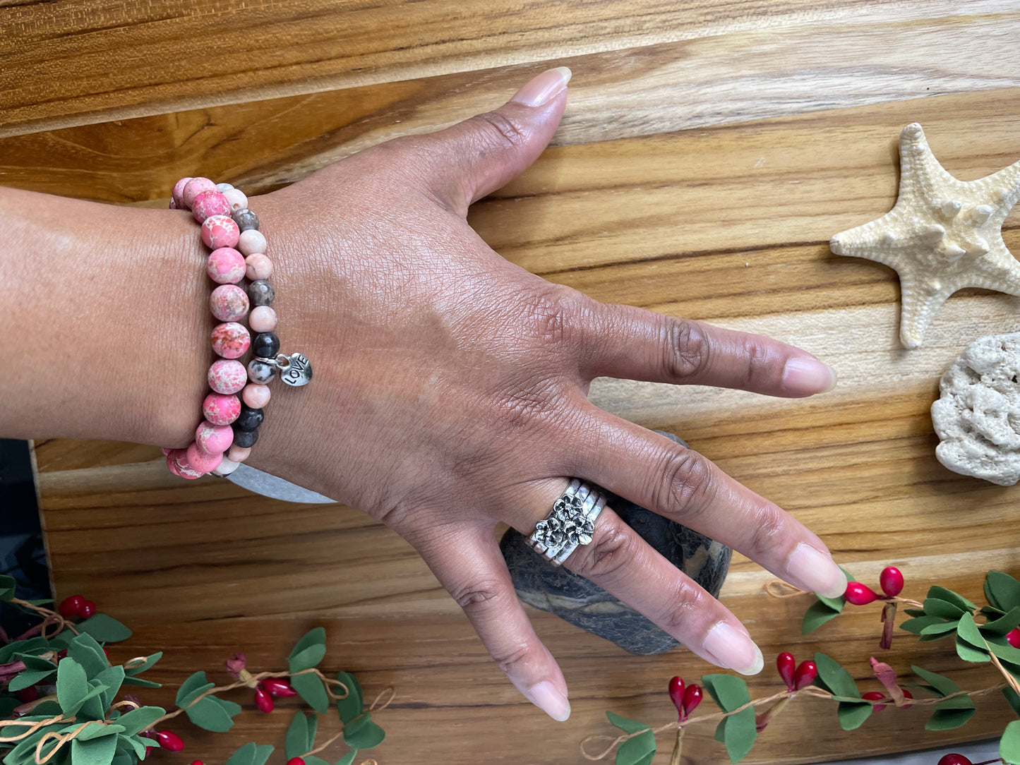 Jasper Imperial Stones, Healing Bracelet.