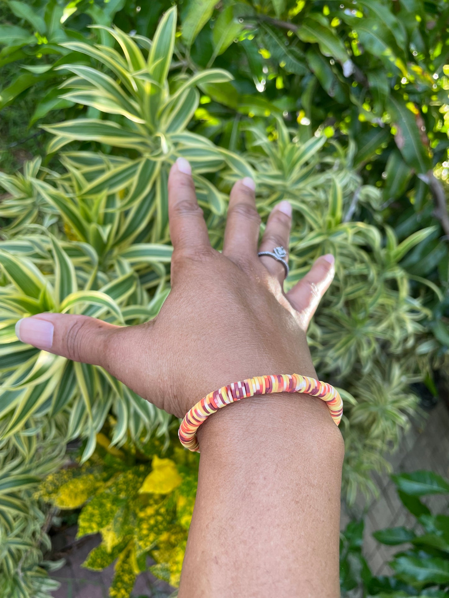 Clay, Yellow Multi Colors,  Healing Bracelet.