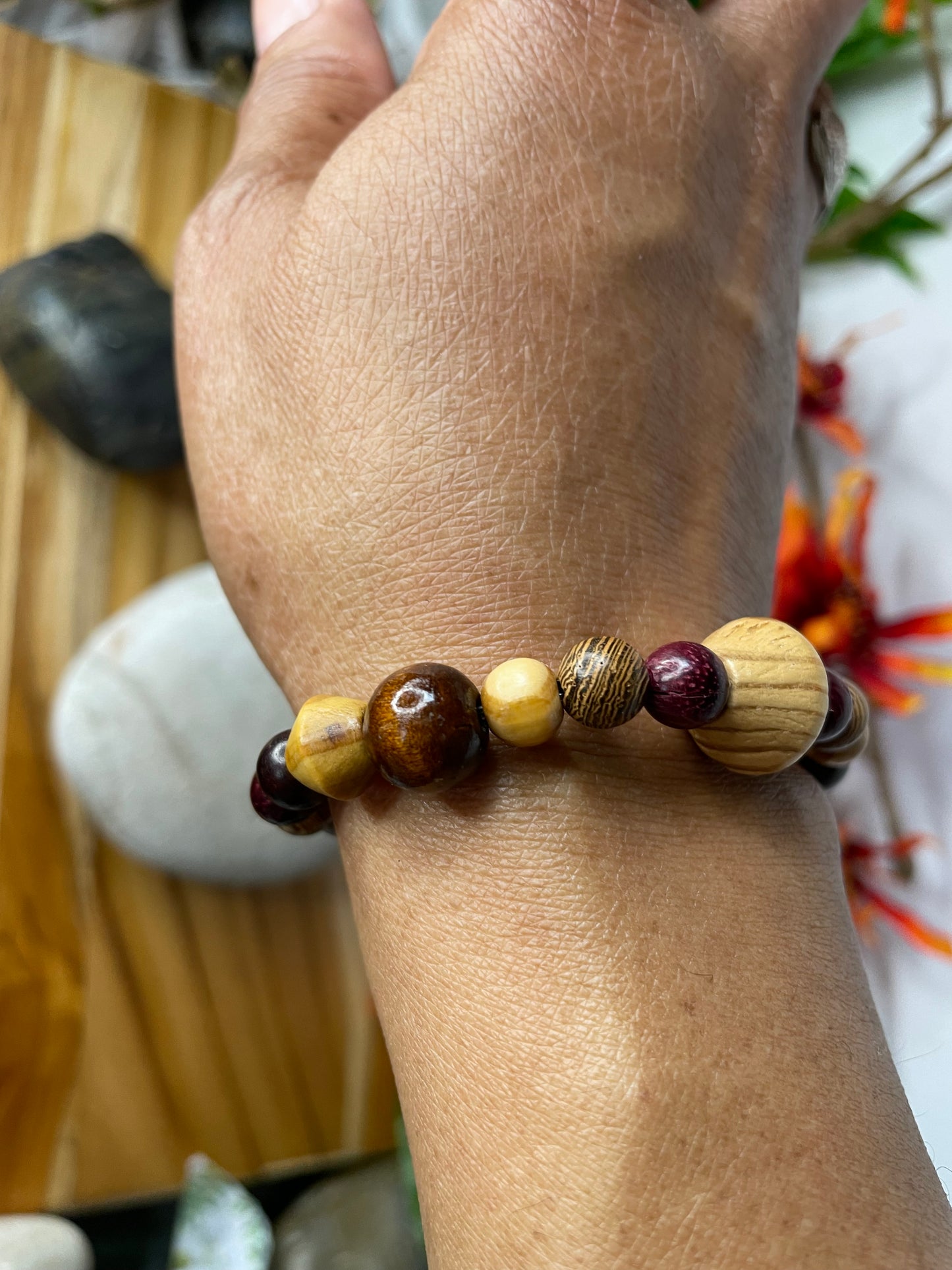 Natural Wood, Healing Bracelet.