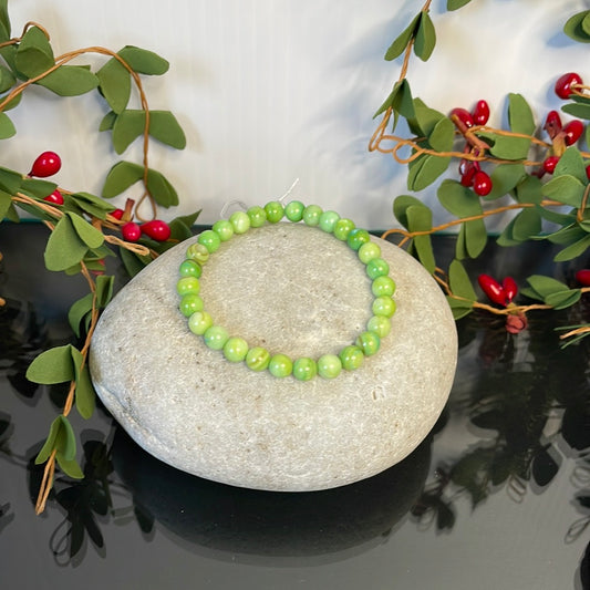 Shell,  Green Healing Bracelet.