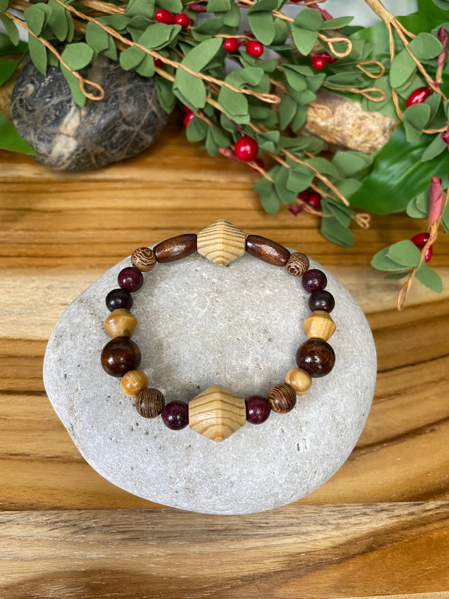 Natural Wood, Healing Bracelet.