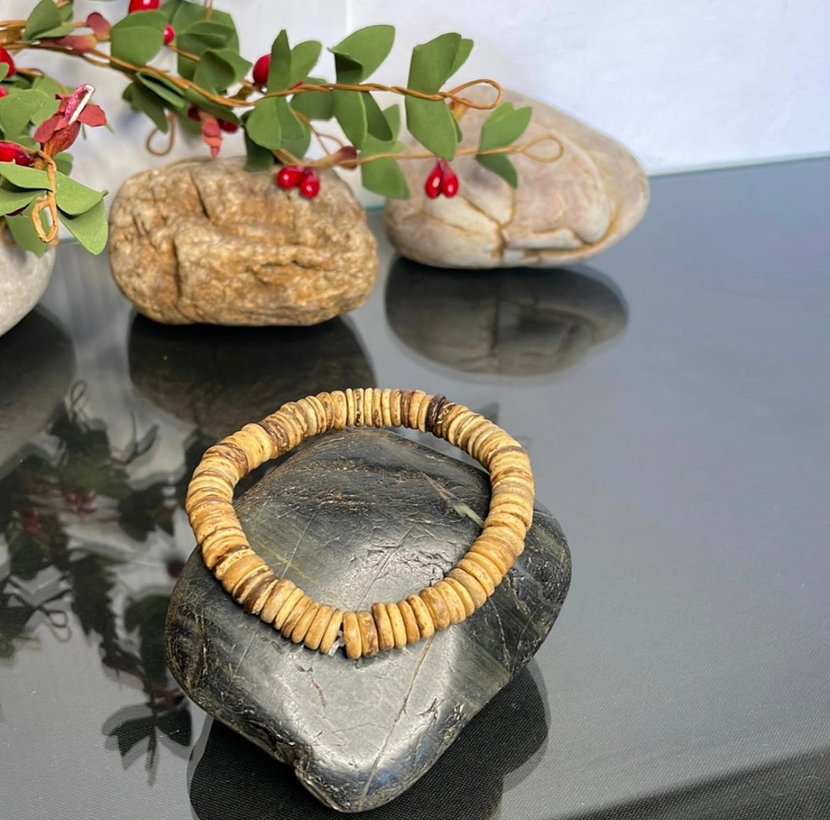 Natural Wood, Healing Bracelet.
