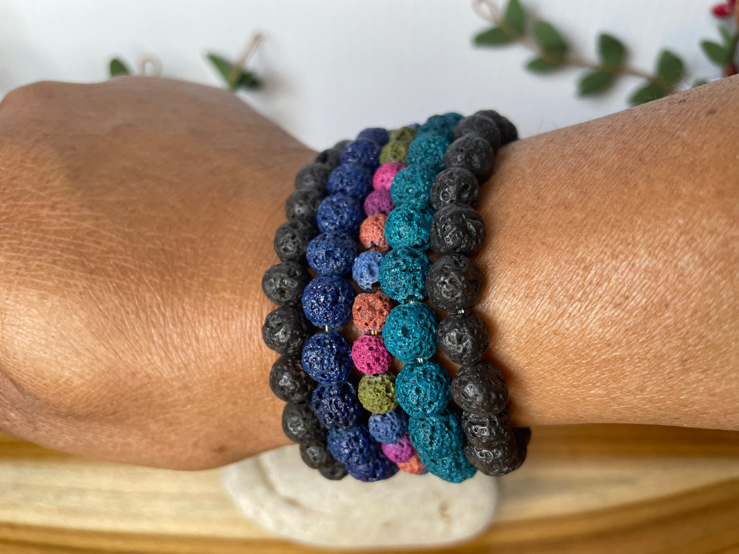 Lava, Volcanic Rock/Lava, Multicolor, Healing Bracelet.