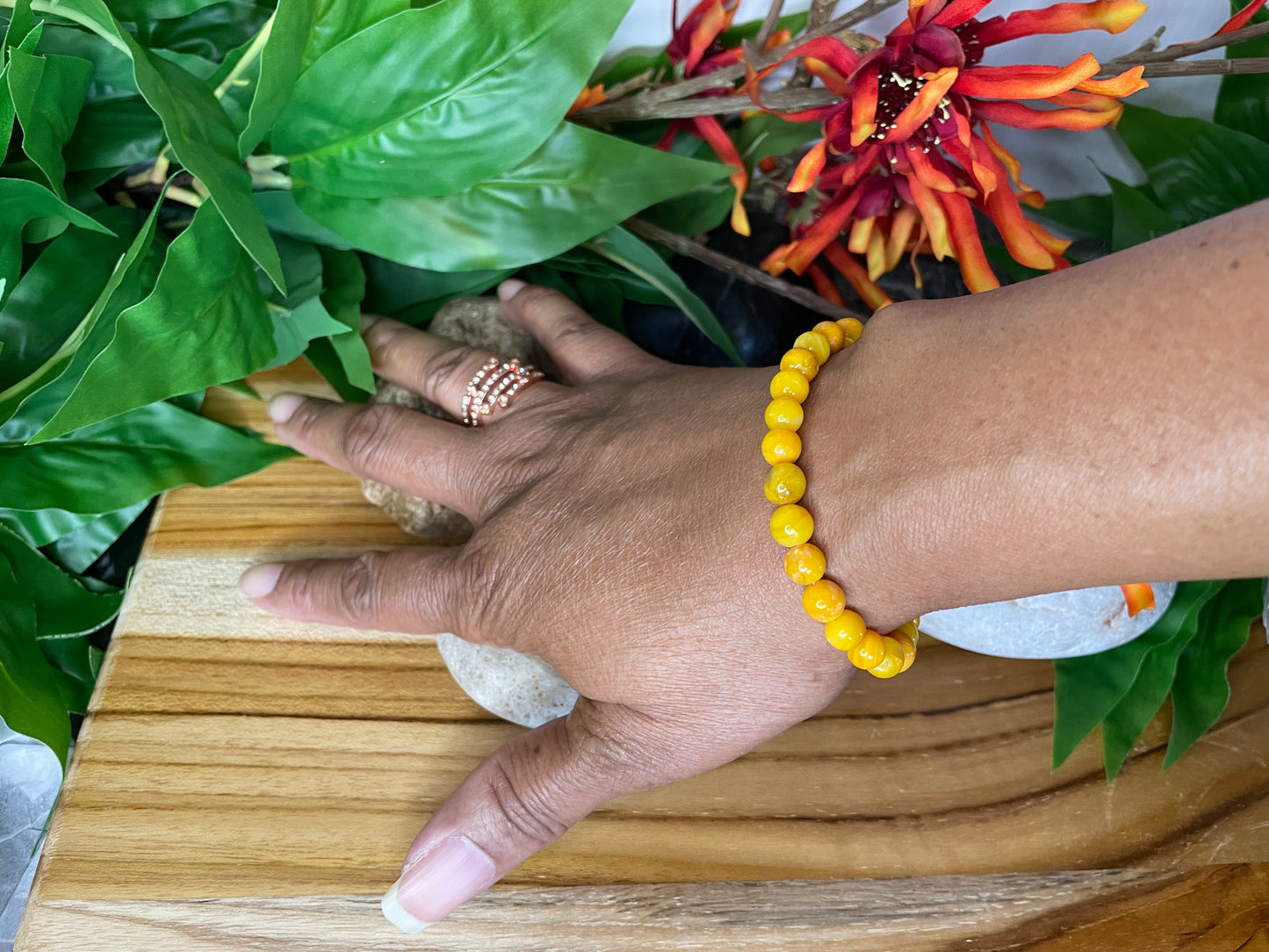 Shell, River Shell, “Yellow” Healing Bracelet.