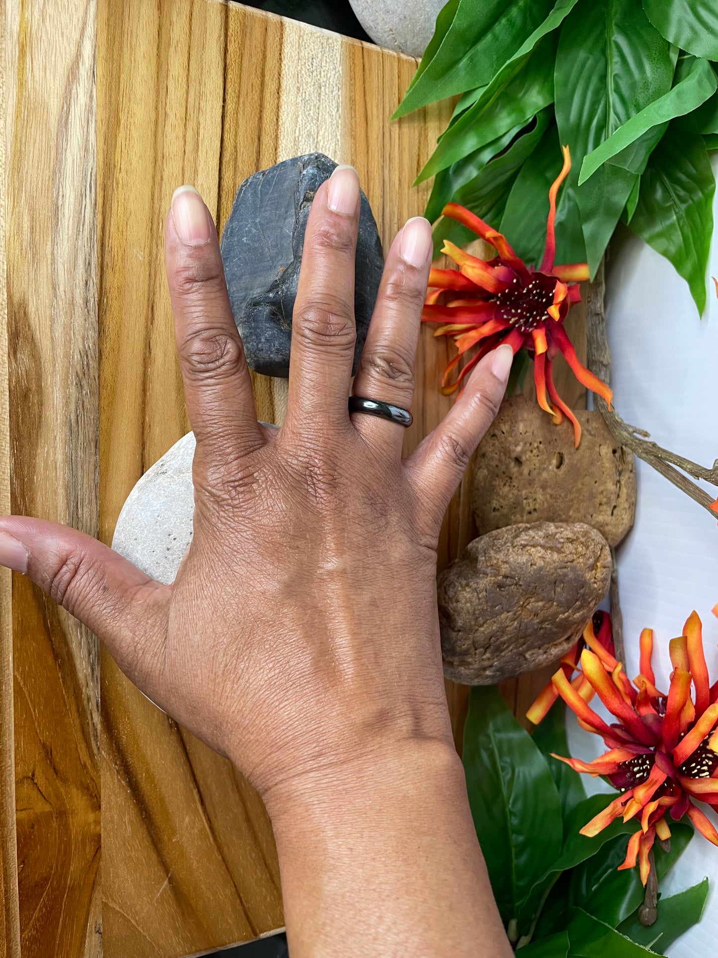 Hematite Non-Magnetic Ring, Healing Ring.