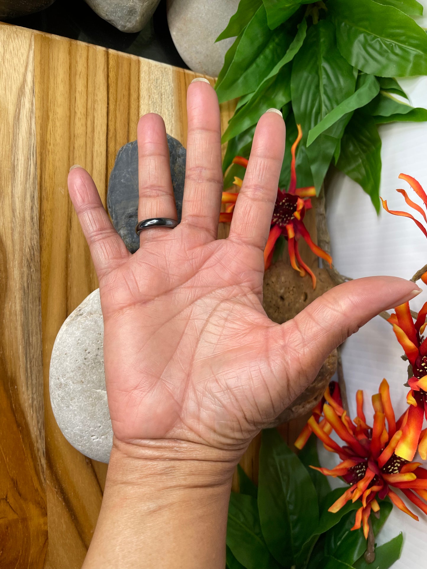 Hematite Non-Magnetic Ring, Healing Ring.