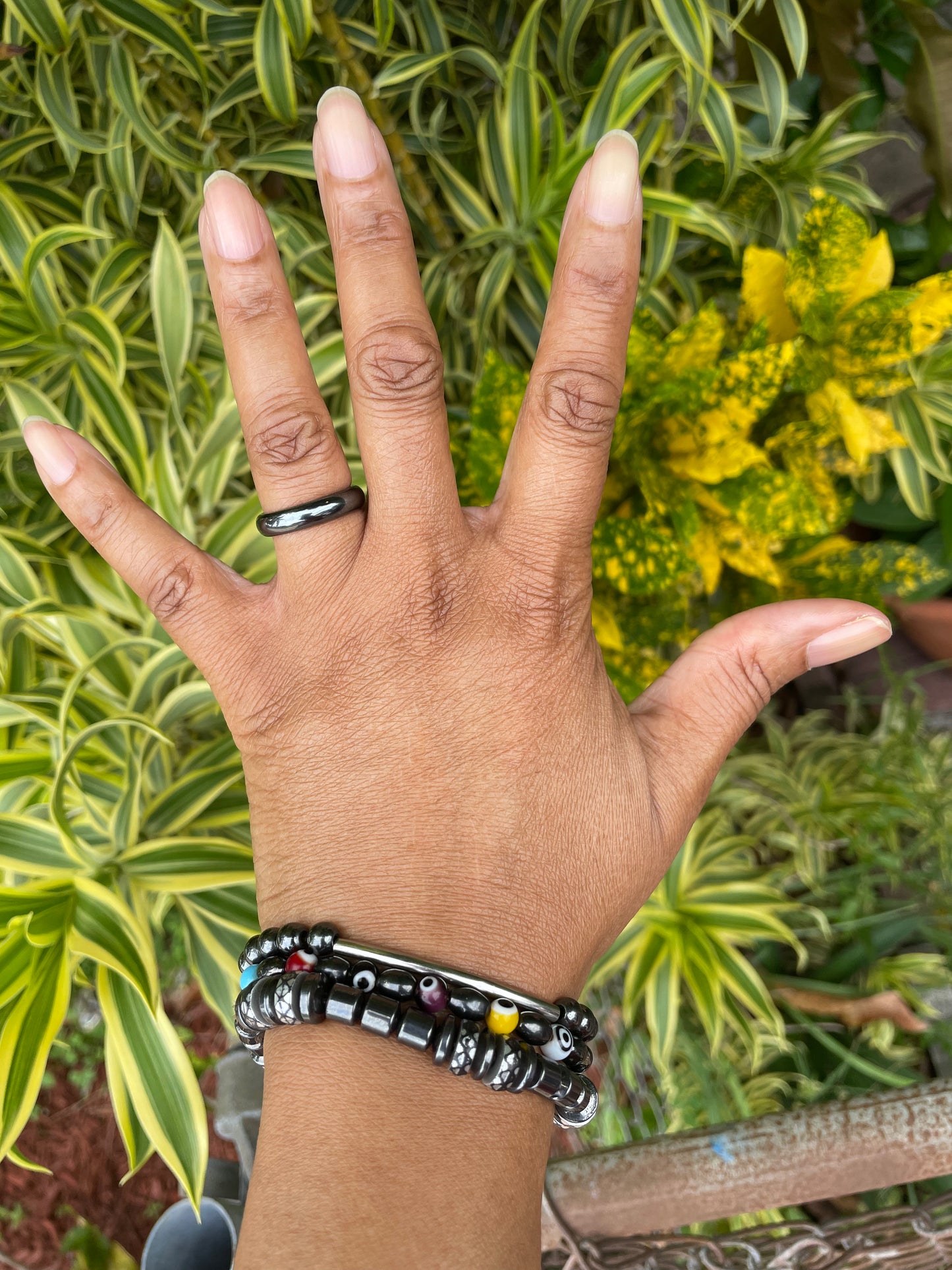 Hematite Non-Magnetic Ring, Healing Ring.