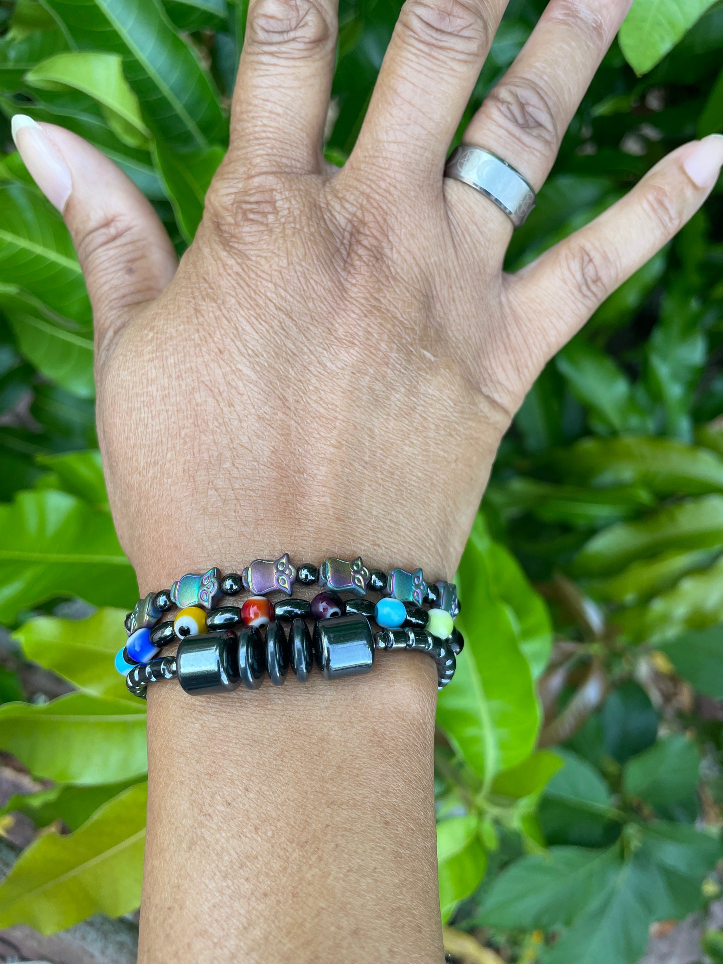 Owl Hematite, Healing Bracelet.