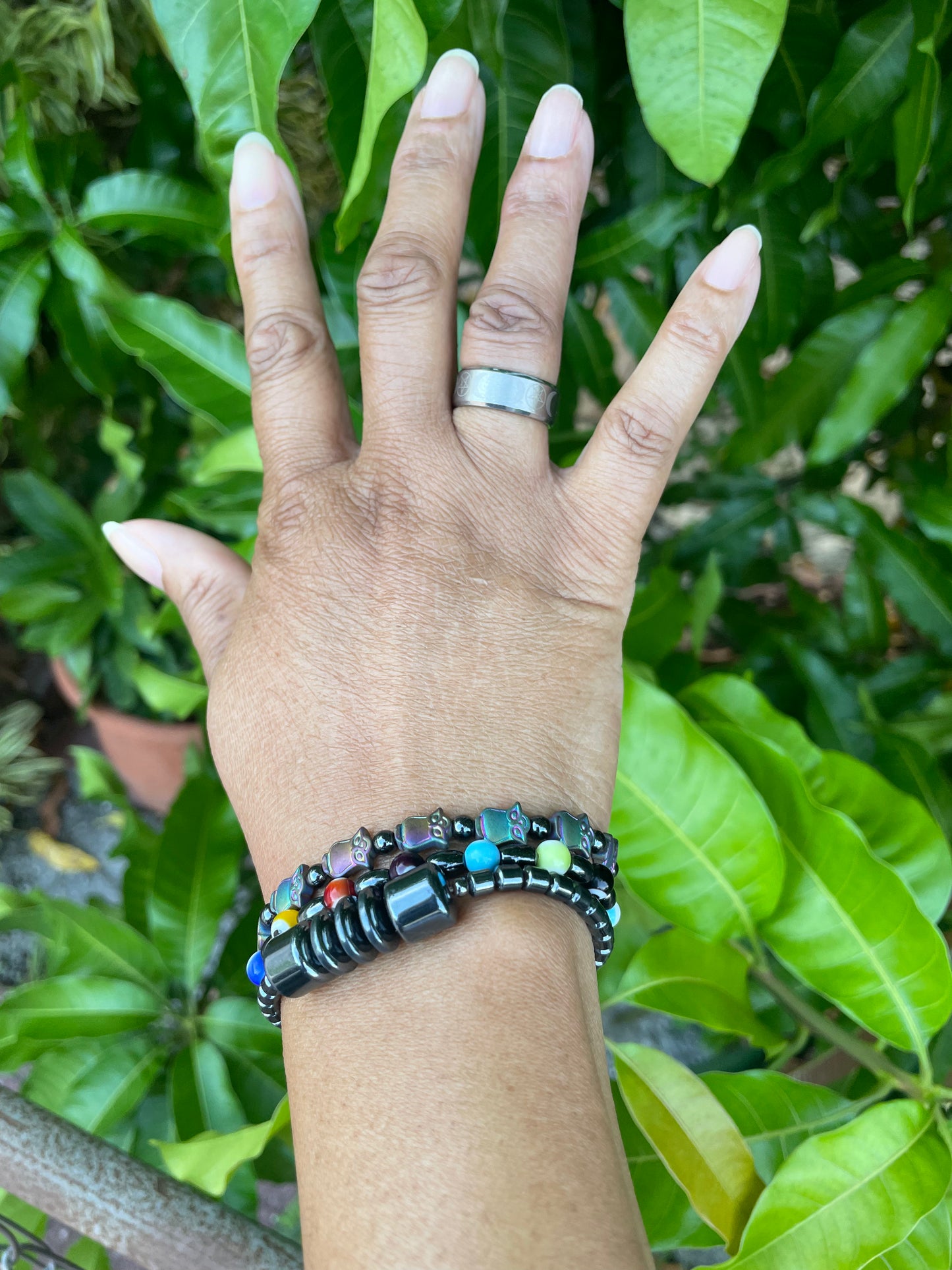 Owl Hematite, Healing Bracelet.
