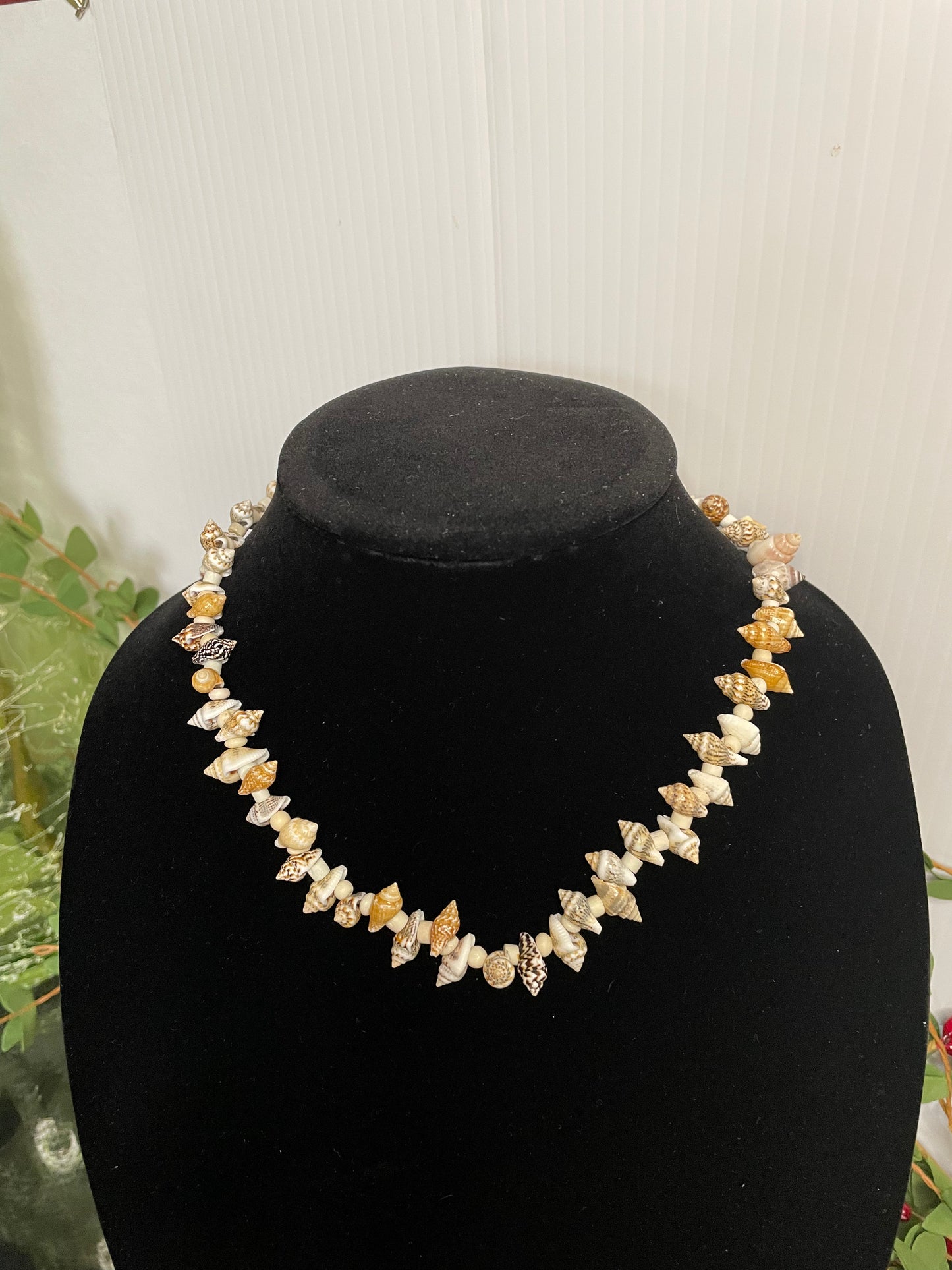 Shells w/Bone Spacing, Healing Necklace.