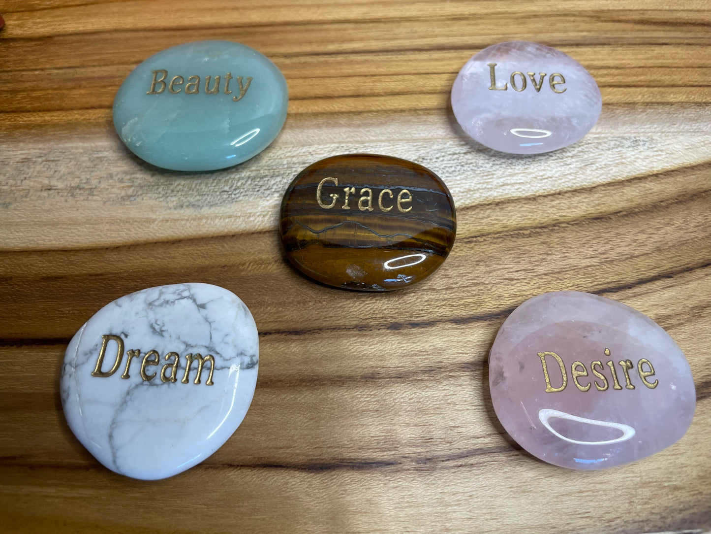 Smooth Palm Crystal, Healing Stones.