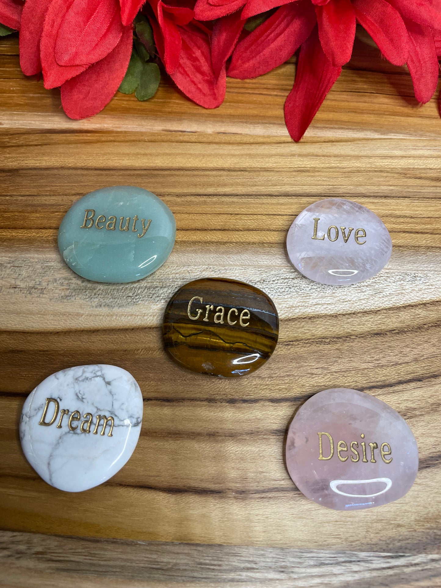 Smooth Palm Crystal, Healing Stones.