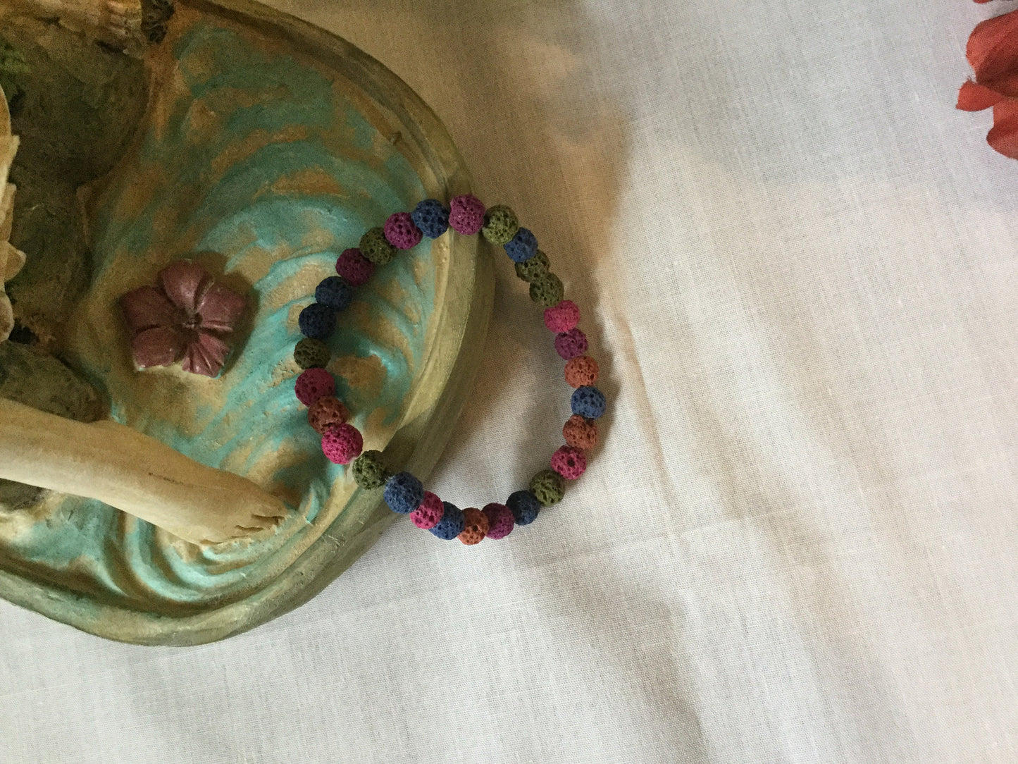 Lava, Volcanic Rock/Lava, Multicolor, Healing Bracelet.