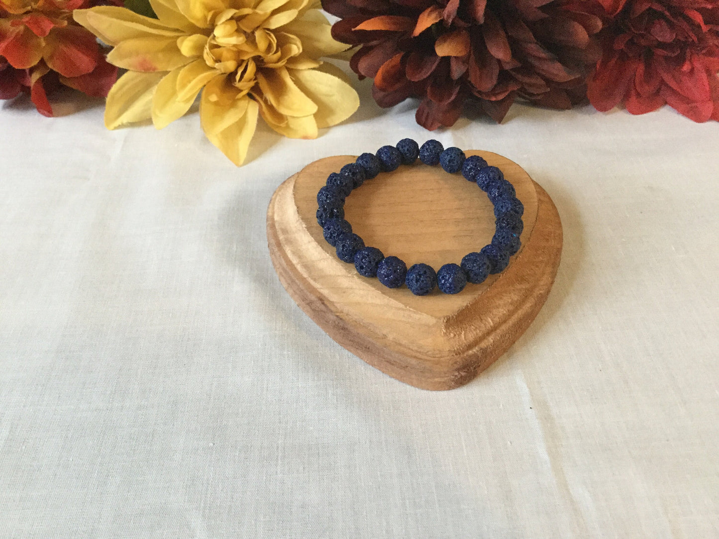 Lava, Blue Lava Stone, Healing Bracelet.