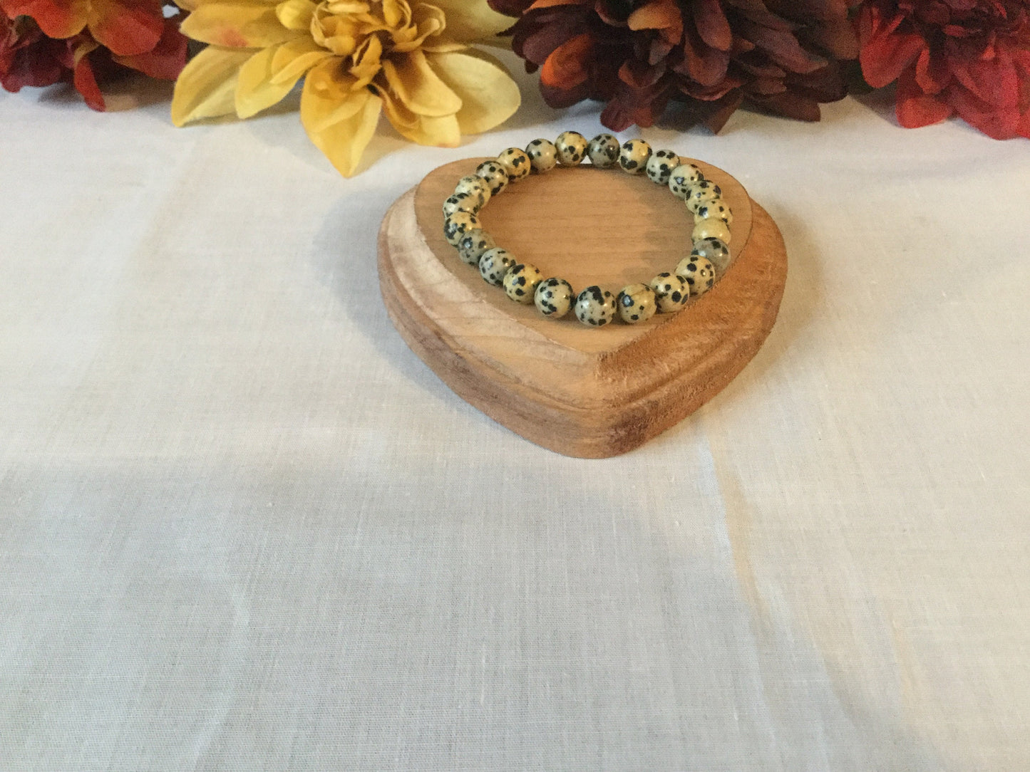 Jasper Dalmatian,  Healing Bracelet.