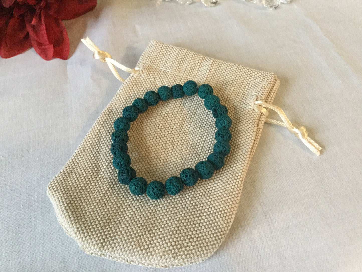 Lava, Jade Lava Stone, Healing Bracelet.