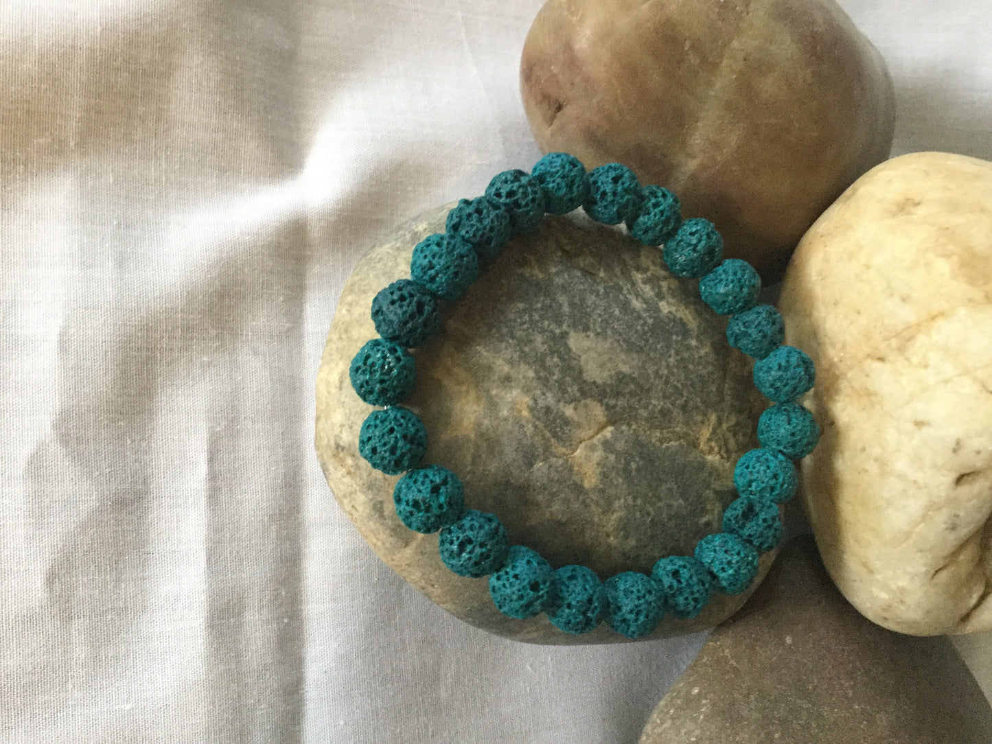 Lava, Jade Lava Stone, Healing Bracelet.