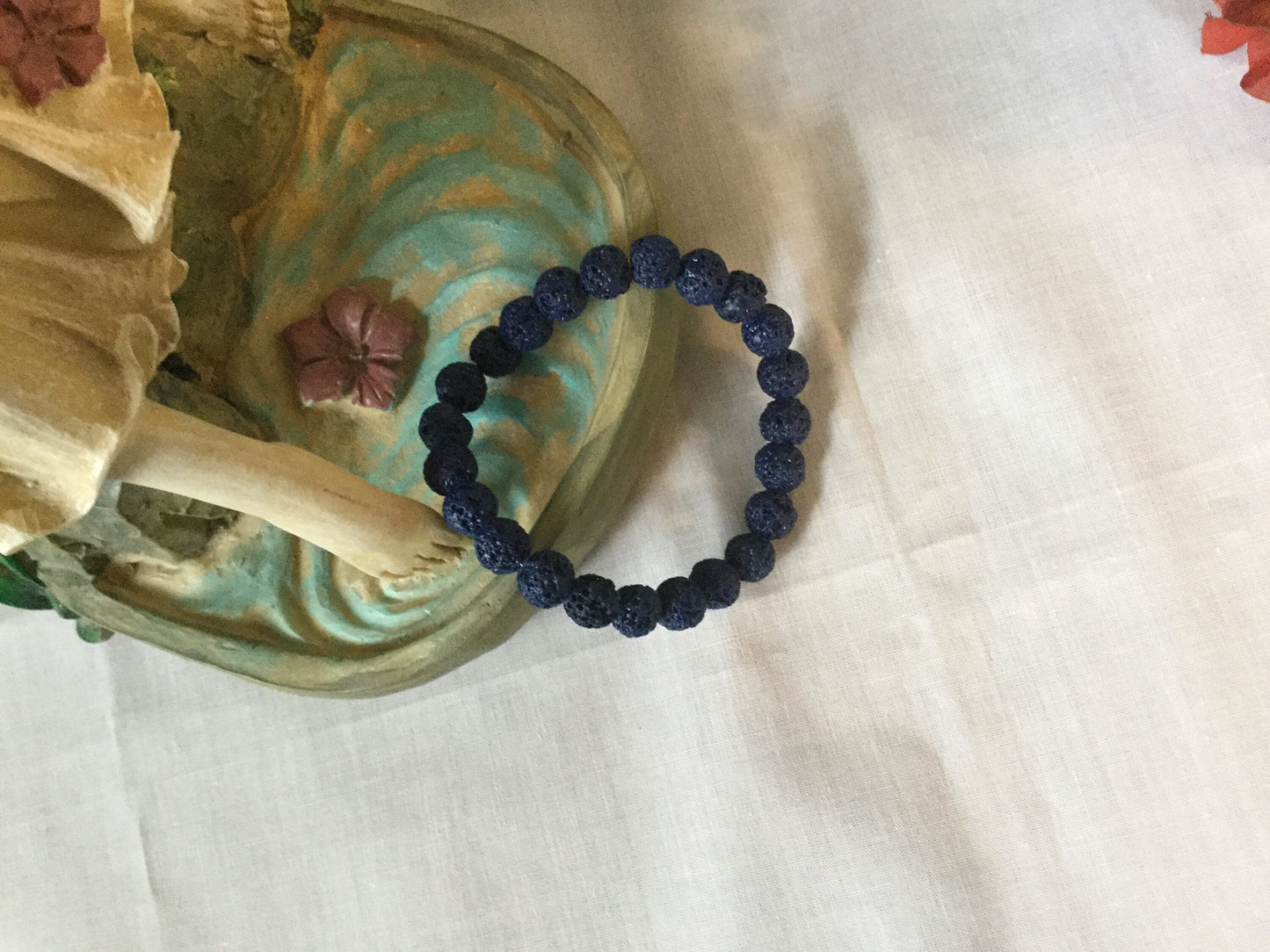 Lava, Blue Lava Stone, Healing Bracelet.