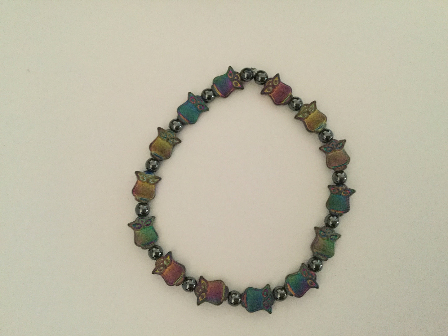 Owl Hematite, Healing Bracelet.