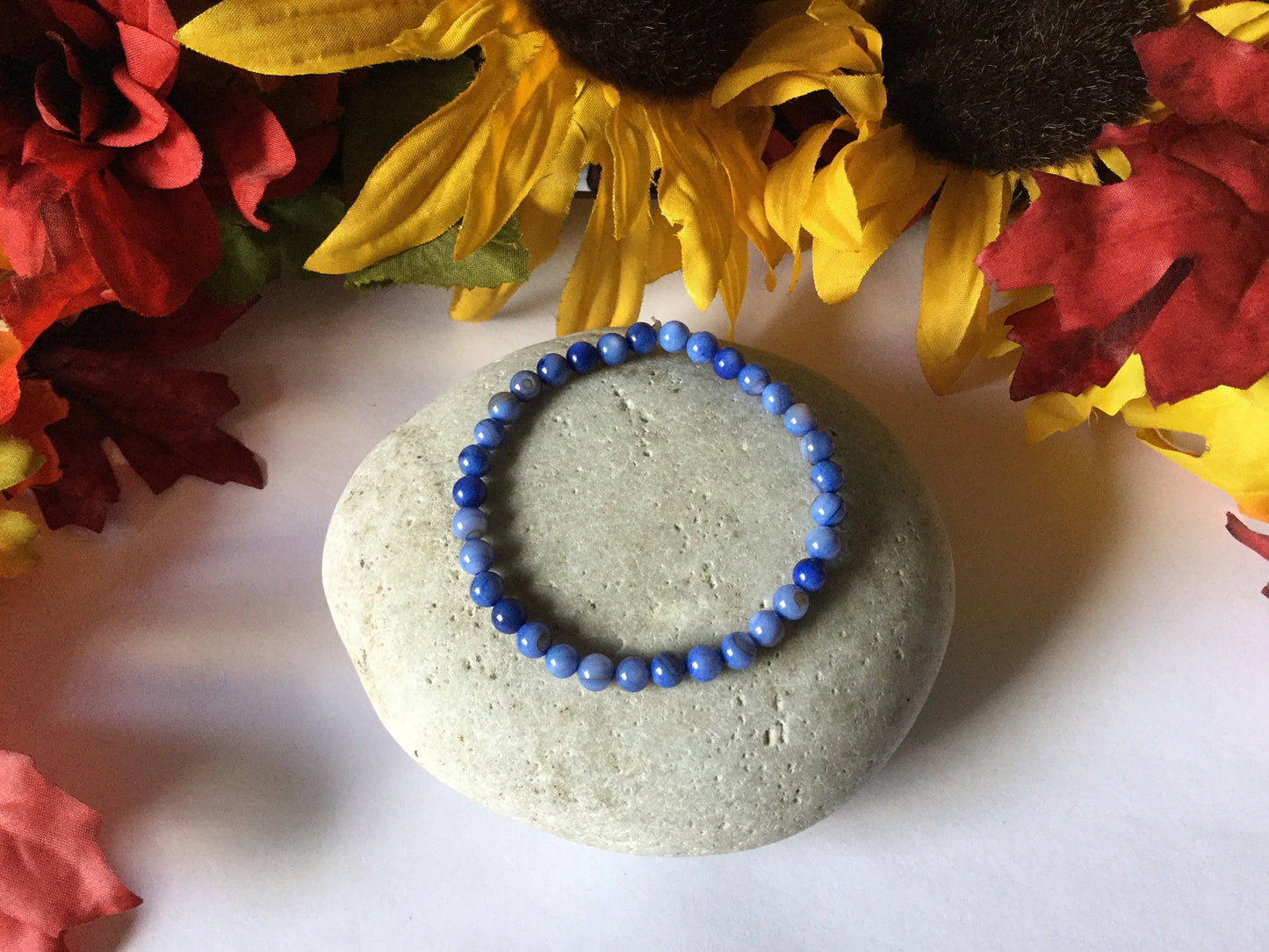 Shell, Light Blue Shell, Healing Bracelet.