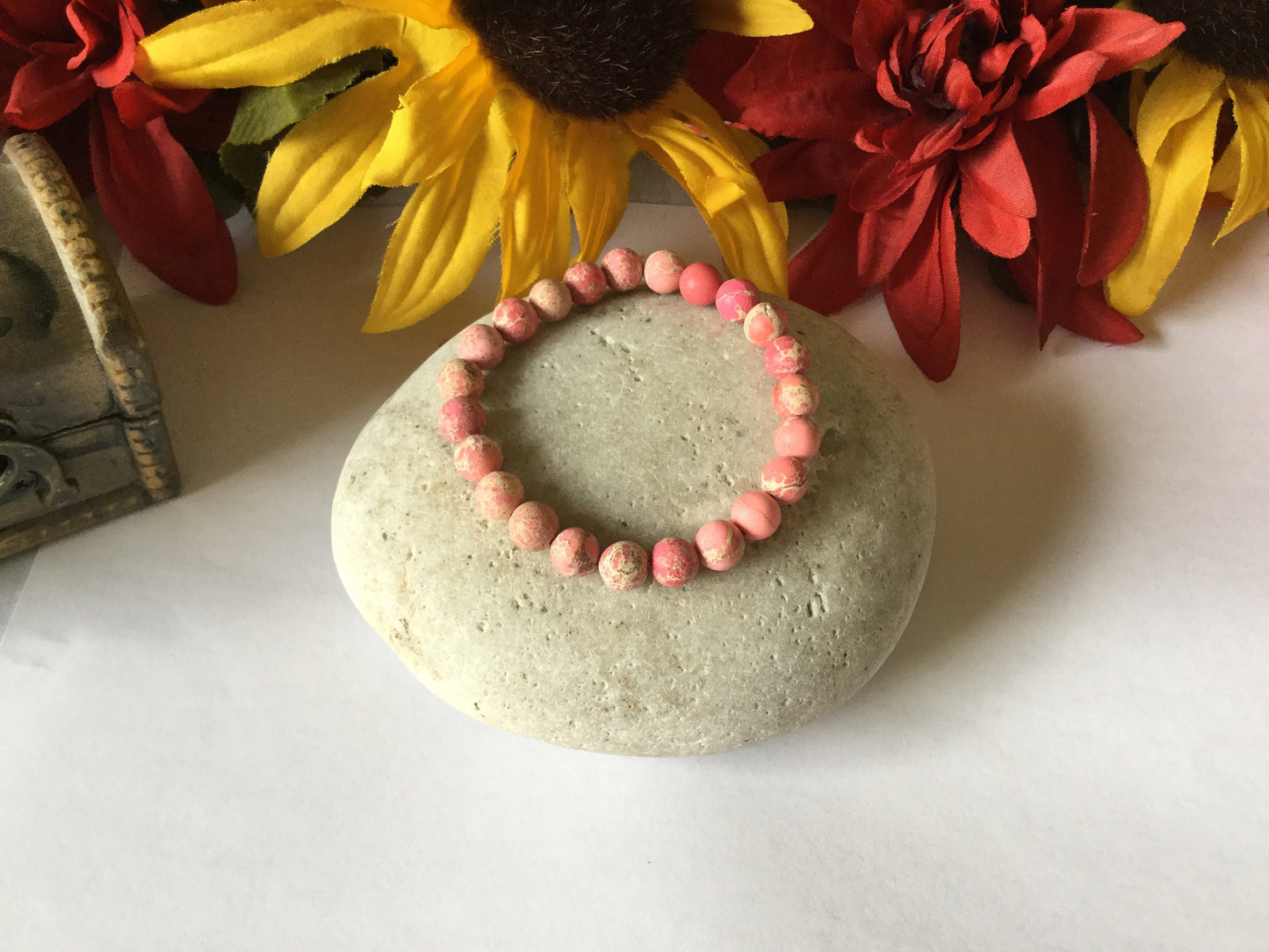 Jasper Imperial Stones, Healing Bracelet.