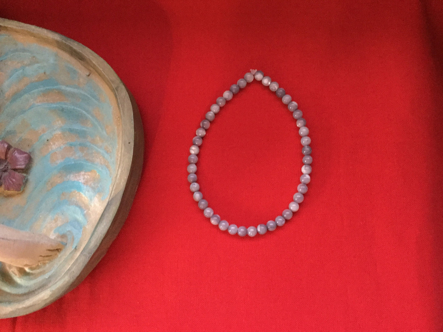 Mother Of Pearl, Light Grey Healing Bracelet.