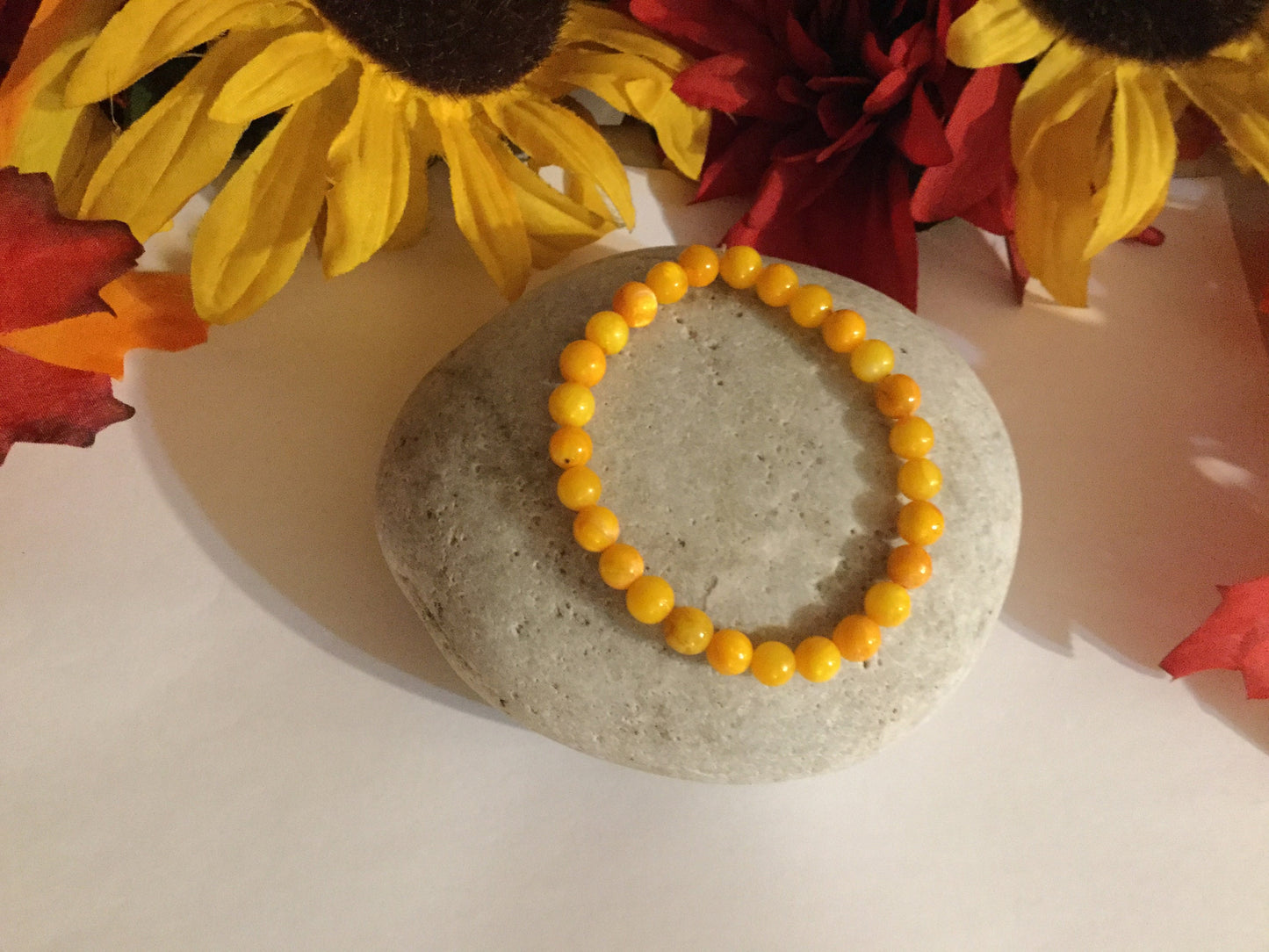 Shell, River Shell, “Yellow” Healing Bracelet.