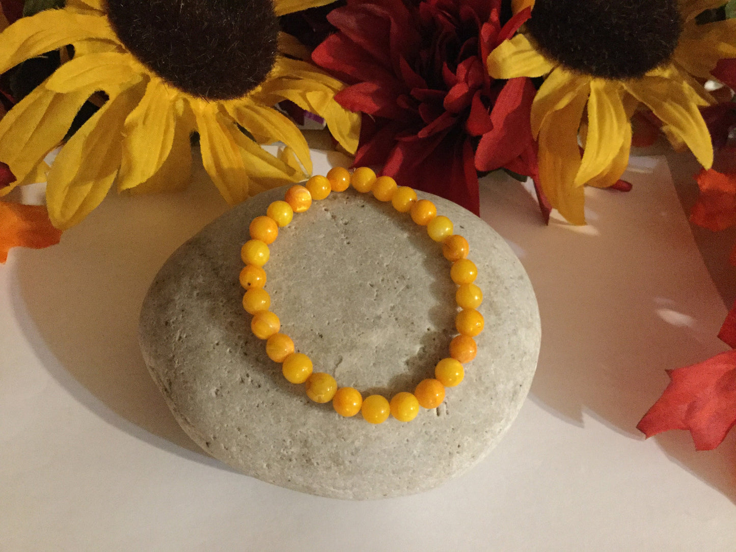 Shell, River Shell, “Yellow” Healing Bracelet.