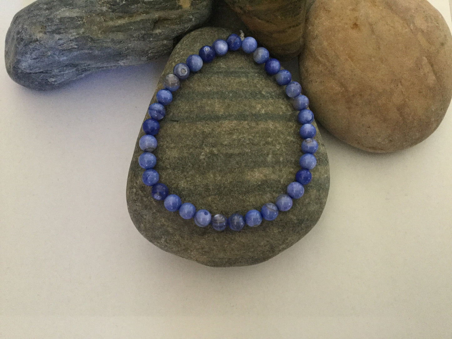 Shell, Light Blue Shell, Healing Bracelet.