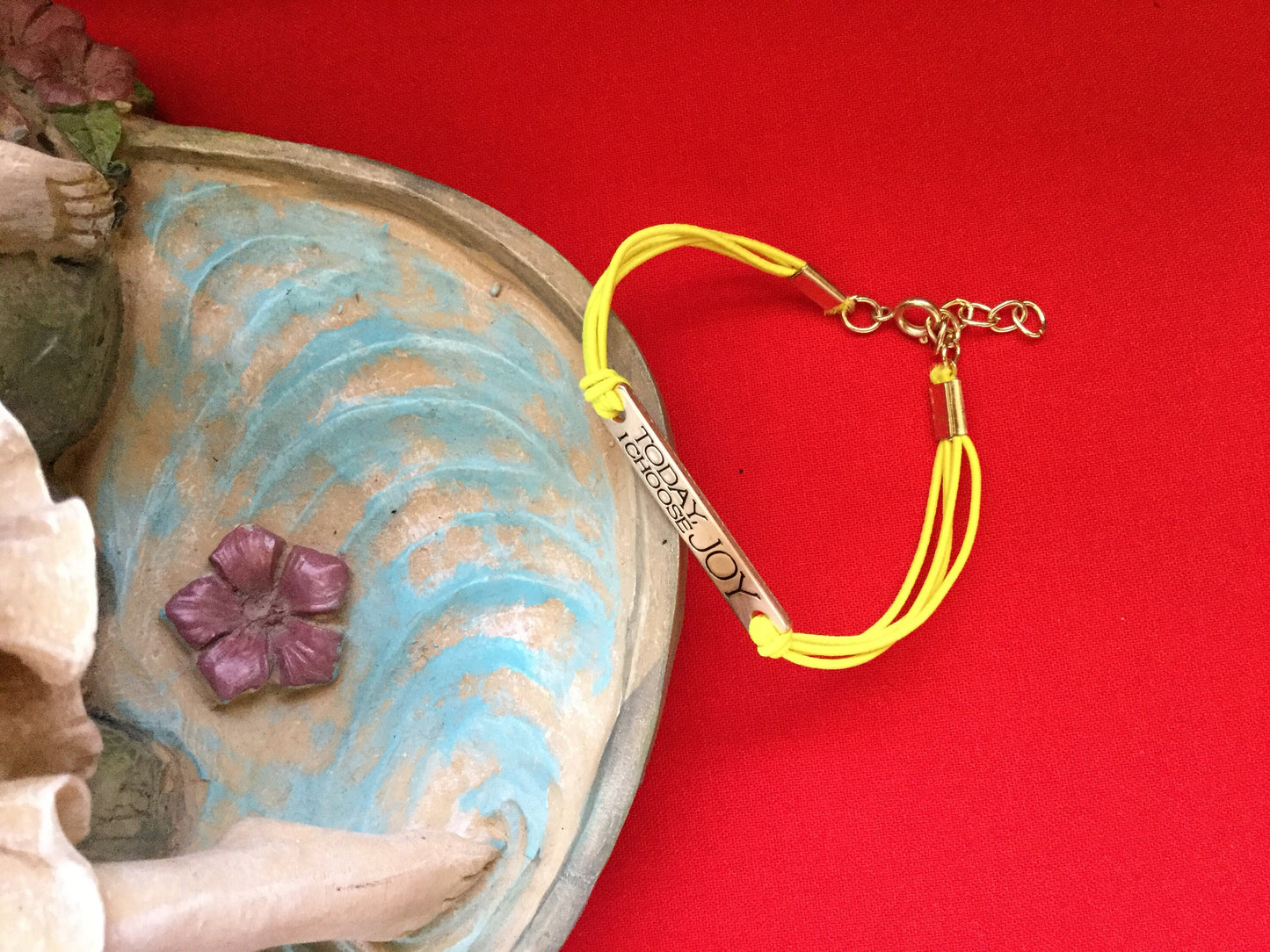 Today I Choose Joy, Antique Metal Inspirational Quoted Bracelet.
