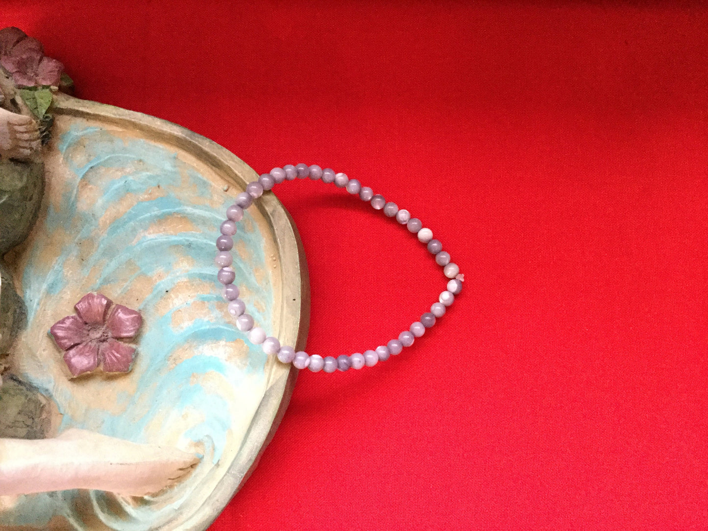 Mother Of Pearl, Light Grey Healing Bracelet.