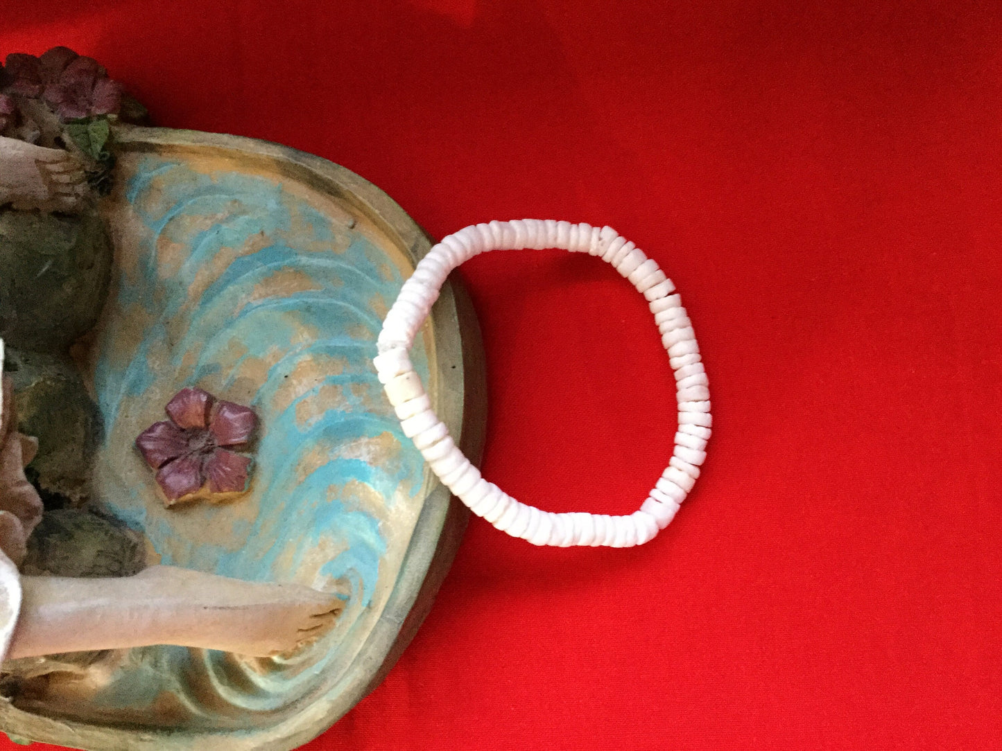 Shell, Moon Shell,  White Healing Bracelet.