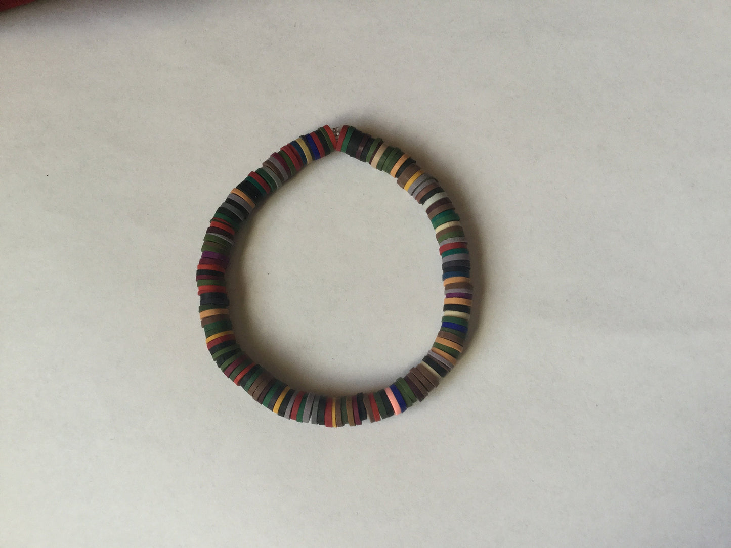 Clay, Dark Multi Colors,  Healing Bracelet.