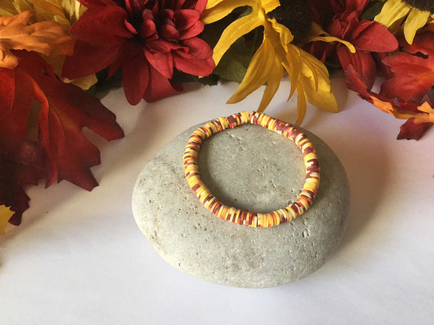 Clay, Yellow Multi Colors,  Healing Bracelet.